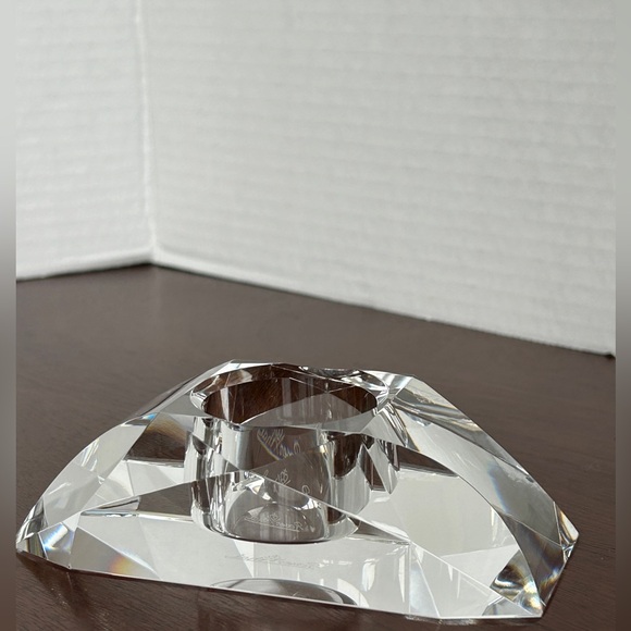 Rosenthal Crystal Votive Cut Half Round Candle Holder - Picture 8 of 12